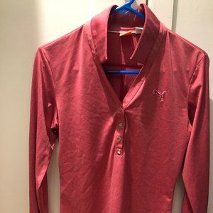 PUMA WOMEN'S LONG SLEEVE GOLF POLO SHIRT